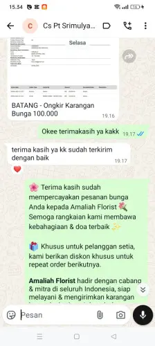 Testimonial Papan Bunga situmulya