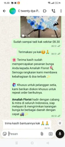 Testimonial Standing Flower situmulya