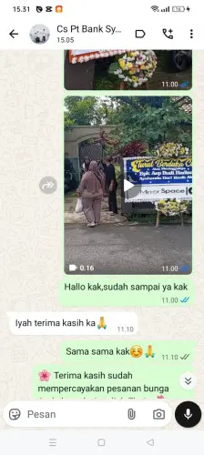 Testimonial Papan Bunga situmulya